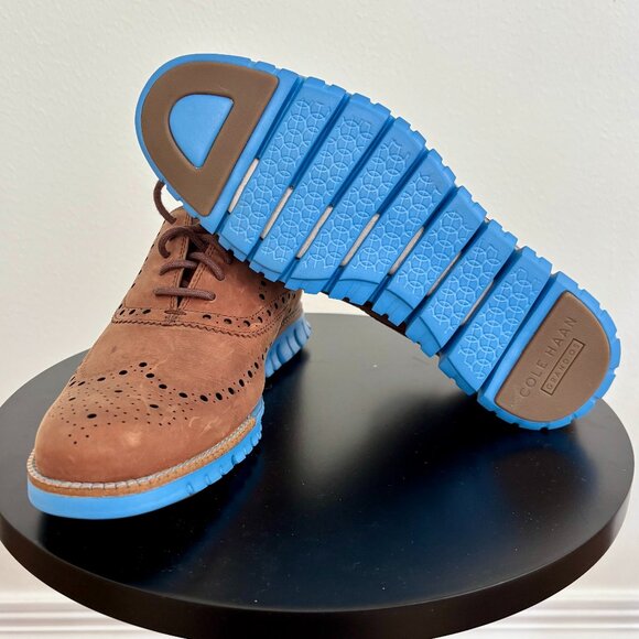 Cole Haan ZERØGRAND Wingtip Oxford (Dark Coffee Pacific Blue) main image 5